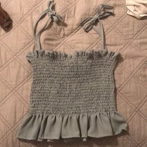 Zaful light green tube top